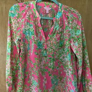 Lilly Pulitzer Elsa Southern Charm silk shirt XS